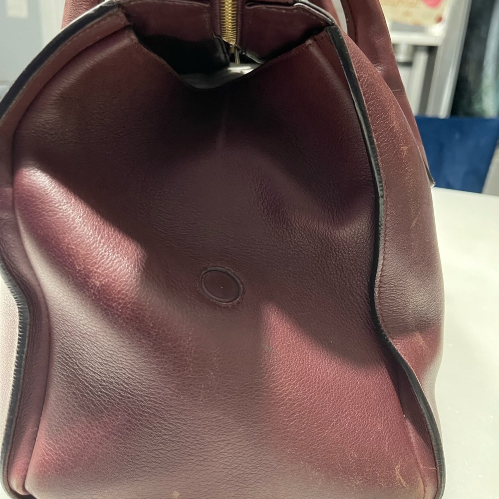 Salvatore Ferragamo Ferragamo Red Gancini Leather Satchel Dark red - Picture 11 of 17